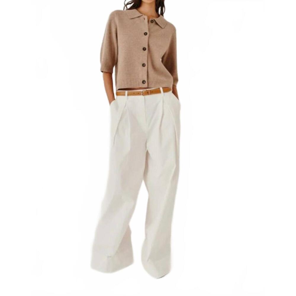 NEW THE GARMENT como cropped cardigan in truffle